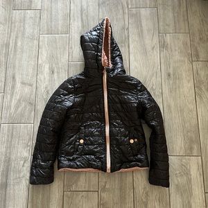 Michael Kors girls black puffer jacket size 7/8